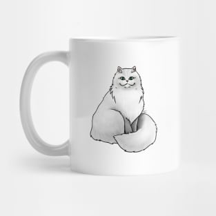 Cat - Persian - White Mug